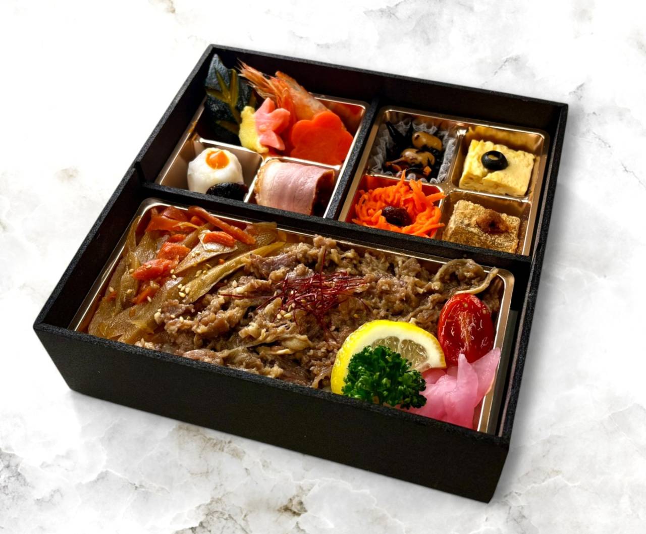 【肉幕ノ内御膳】㊳厳選牛の甘旨ごぼう煮幕ノ内膳