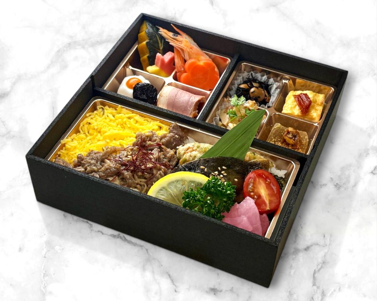 【肉幕ノ内御膳】㊵季節魚の西京焼きと厳選牛炙り焼き幕ノ内膳