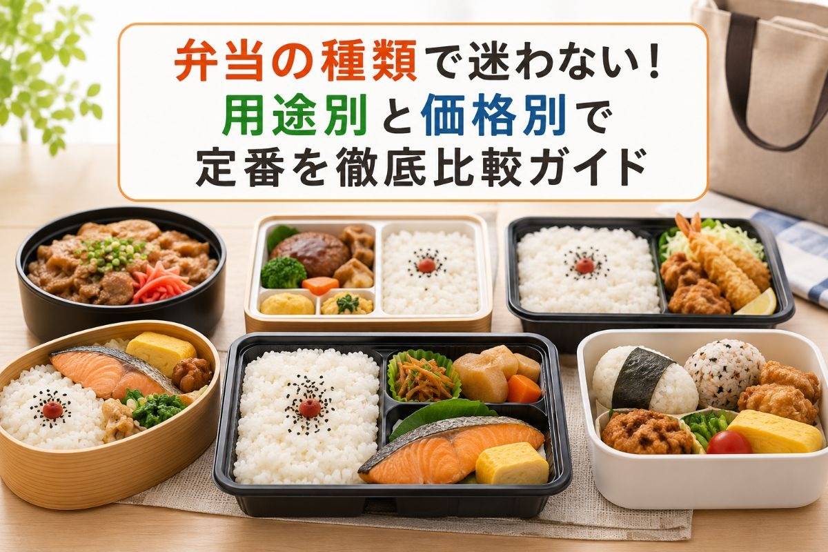 弁当の種類で迷わない!用途別と価格別で定番を徹底比較ガイド