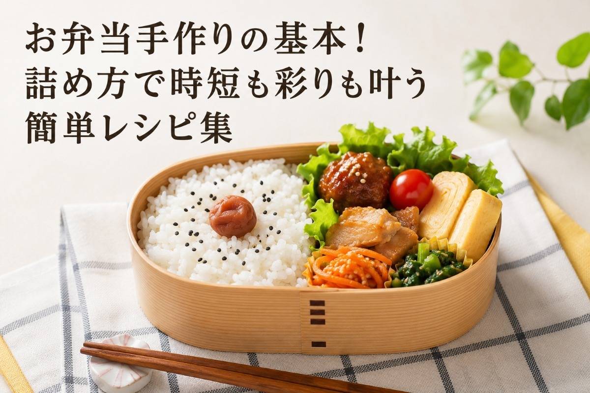 お弁当手作りの基本！詰め方で時短も彩りも叶う簡単レシピ集