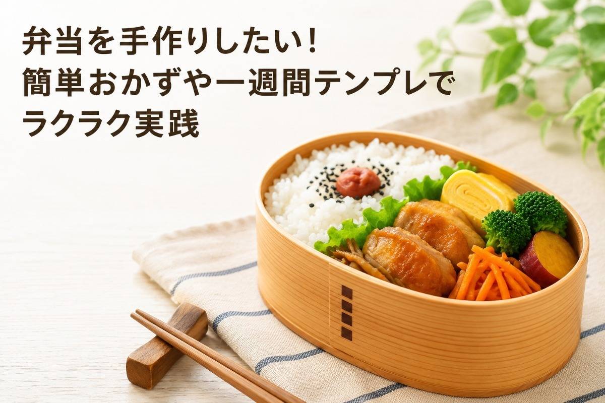 弁当を手作りしたい!簡単おかずや一週間テンプレでラクラク実践