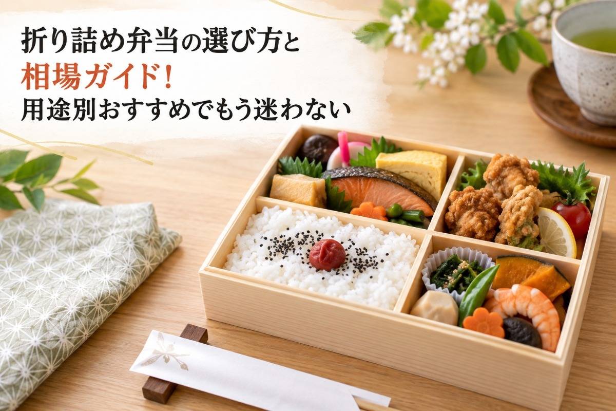 折り詰め弁当の選び方と相場ガイド!用途別おすすめでもう迷わない